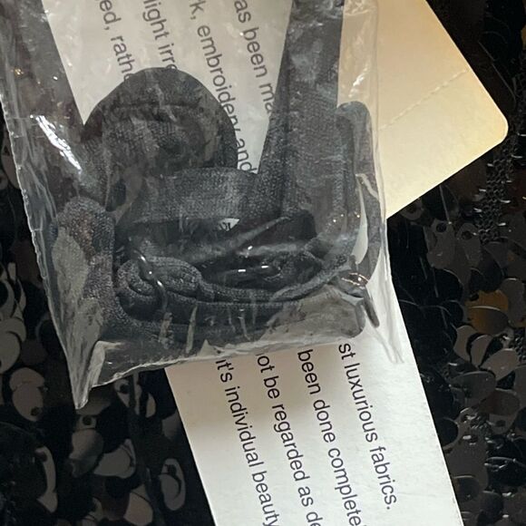 NWT Aidan Mattox Strapless Black Sequin Mini Dress – Size 6 - Picture 7 of 11